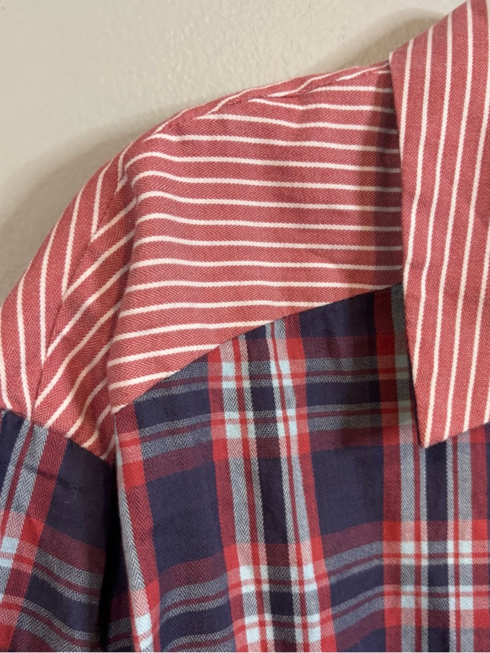 Anthropologie Flannel Boyfriend Buttondown Shirt Medium - Picture 4 of 13